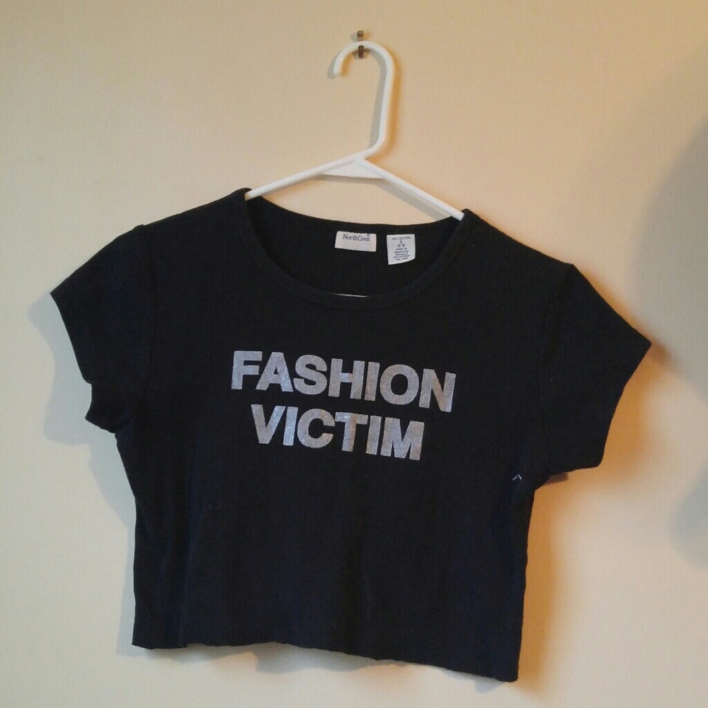 Black crop top